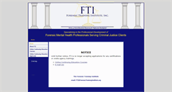 Desktop Screenshot of forensictraininginstitute.org